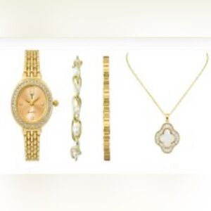NWOT Elegant Gold-toned Women's jewelry Accessory Set